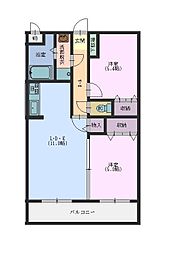さくらマンション 2LDKの間取図画像