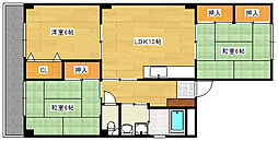 広島電鉄宮島線 古江駅 徒歩8分の賃貸マンション 5階3LDKの間取り