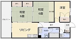 広島高速交通アストラムライン 古市駅 徒歩13分の賃貸マンション 1階3LDKの間取り