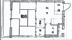 JR芸備線 矢賀駅 徒歩6分の賃貸マンション 1階1Kの間取り