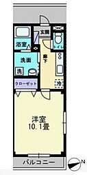 広島高速交通アストラムライン 西原駅 徒歩7分の賃貸アパート 1階1Kの間取り