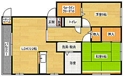 広島高速交通アストラムライン 祇園新橋北駅 徒歩5分の賃貸アパート 1階2LDKの間取り