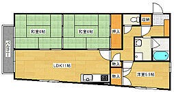 広島電鉄宮島線 高須駅 徒歩5分の賃貸マンション 3階3LDKの間取り