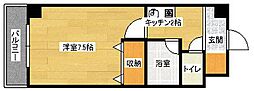 広島高速交通アストラムライン 伴駅 徒歩8分の賃貸マンション 4階1Kの間取り