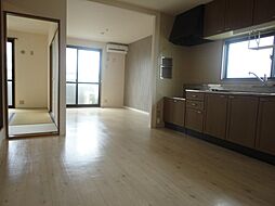 JR可部線 下祇園駅 徒歩12分の賃貸アパート 3階2LDKのリビング/ダイニング