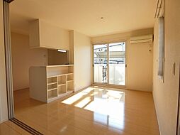 JR可部線 古市橋駅 徒歩5分の賃貸アパート 1階2LDKのリビング/ダイニング