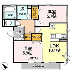 物件の間取り