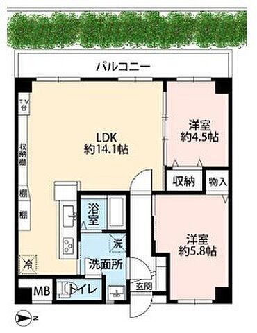 間取り ルミナス下井草 1階/-