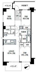 イニシア練馬北町 3LDKの間取図画像