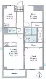 新宿スカイプラザ 3LDKの間取図画像