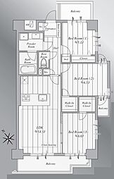ケルン大塚台 3LDKの間取図画像