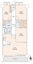 ステイツ蓮根アーバンステージ 3LDKの間取図画像