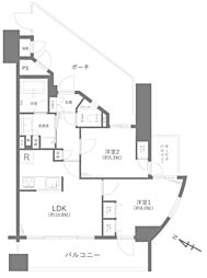 マイキャッスル高井戸 2LDKの間取図画像