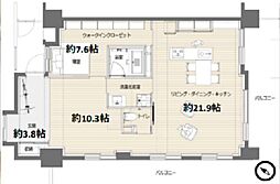 レーベンハイムエアグランデ 2SLDKの間取図画像
