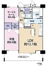 コンポーゼ池袋 1SLDKの間取図画像