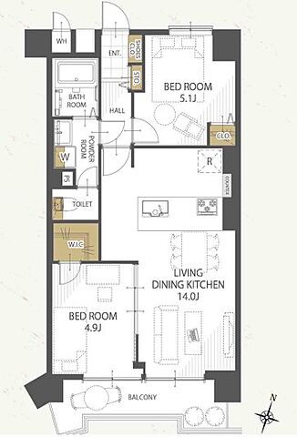 間取り 豊島園パークマンション 9階/-