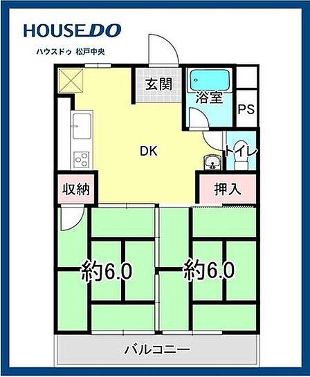 2DK 間取り