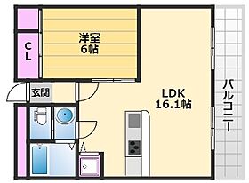 ラ・レズィダンス・リル 305 ｜ 大阪府堺市堺区五月町4-32（賃貸マンション1LDK・3階・47.00㎡） その2