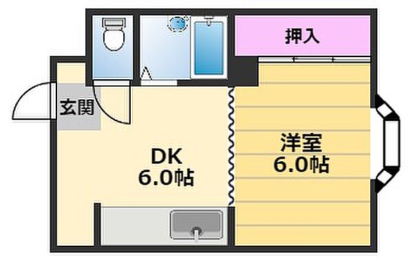 ヨーク浜寺 302｜大阪府堺市西区浜寺元町5丁(賃貸マンション1DK・3階・31.00㎡)の写真 その2