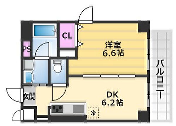 スプランドゥール蔵前 203｜大阪府堺市北区蔵前町2丁(賃貸マンション1DK・2階・31.42㎡)の写真 その2