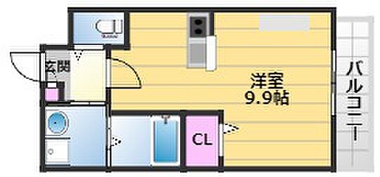 Almo　Casa三国ヶ丘 2FF｜大阪府堺市堺区向陵東町2丁(賃貸マンション1R・2階・25.96㎡)の写真 その2