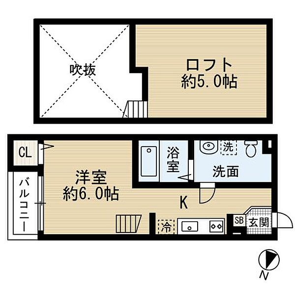 Libera KITAHANADA（リベラキタハナダ） 103｜大阪府堺市北区東浅香山町1丁(賃貸アパート1K・1階・21.90㎡)の写真 その2