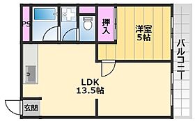 パークハイツ浜寺 303 ｜ 大阪府堺市西区浜寺元町5丁626-8（賃貸マンション1LDK・3階・39.42㎡） その2