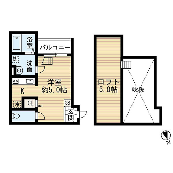 ドリームスクエア 0203｜大阪府堺市西区鳳中町6丁(賃貸アパート1R・2階・20.09㎡)の写真 その2