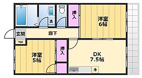 フルールA 202 ｜ 大阪府堺市北区百舌鳥赤畑町3丁160-1（賃貸アパート2DK・2階・46.98㎡） その2