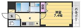 Le bonheur de 三国ヶ丘（ルボヌールドゥ三国ヶ丘） 105 ｜ 大阪府堺市堺区向陵中町3丁5-10（賃貸マンション1K・1階・26.73㎡） その2