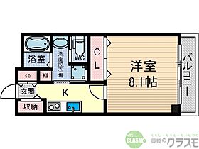 大阪府茨木市東奈良3丁目（賃貸マンション1K・6階・30.33㎡） その2