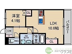 大阪府茨木市島4丁目（賃貸マンション1LDK・1階・36.00㎡） その2