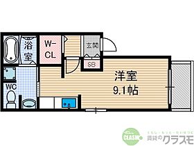 大阪府茨木市総持寺1丁目（賃貸アパート1R・3階・26.22㎡） その2