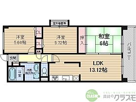 大阪府摂津市鳥飼本町2丁目（賃貸マンション3LDK・6階・66.31㎡） その2