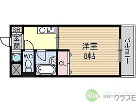 大阪府茨木市庄1丁目（賃貸マンション1K・2階・23.42㎡） その2