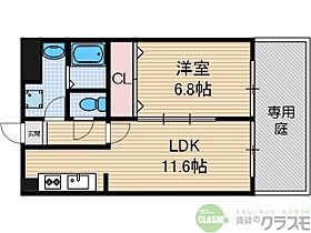 大阪府摂津市正雀3丁目10-31（賃貸マンション1LDK・2階・43.45㎡） その2