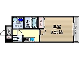 カサルテ吹田青葉丘 1階1Kの間取り