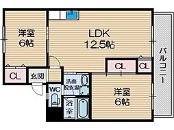 エレガンツァカーサ 2階/-