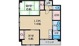 ヴィレーラ 2LDKの間取図画像