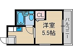 ナンノ第15号館 1Kの間取図画像