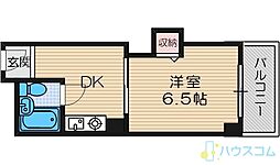 山崎マンション8 1DKの間取図画像