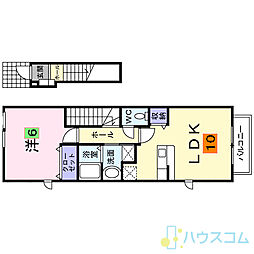 カルム 1LDKの間取図画像