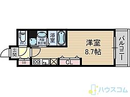 フェリーズ茨木 1Kの間取図画像