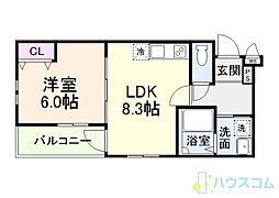 ウインドコート上本町 1階