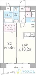 カンマキーノ 1LDKの間取図画像