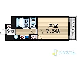 フォルシア・エム 1Kの間取図画像