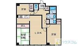 キャピタルサルート 3LDKの間取図画像