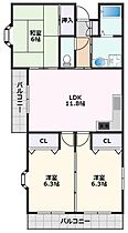 コーポラス吹東II  ｜ 大阪府吹田市吹東町52-8（賃貸アパート3LDK・2階・66.47㎡） その2