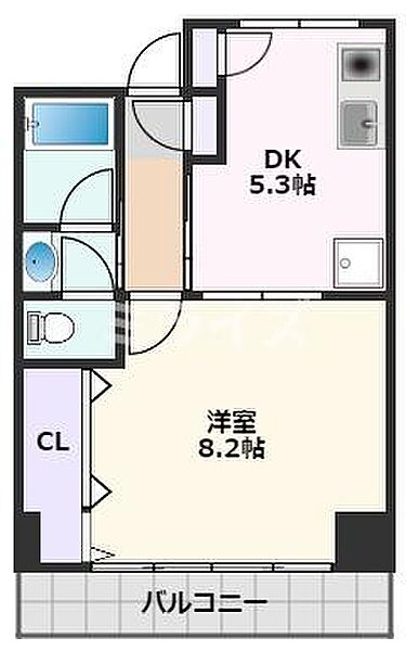 エレガンス千里丘 ｜大阪府摂津市千里丘東4丁目(賃貸マンション1DK・3階・30.00㎡)の写真 その2