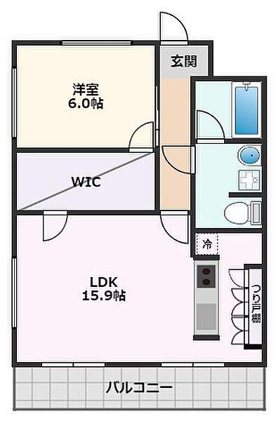 サザンヒル千里山 702｜大阪府吹田市佐井寺南が丘(賃貸マンション1LDK・7階・50.00㎡)の写真 その2